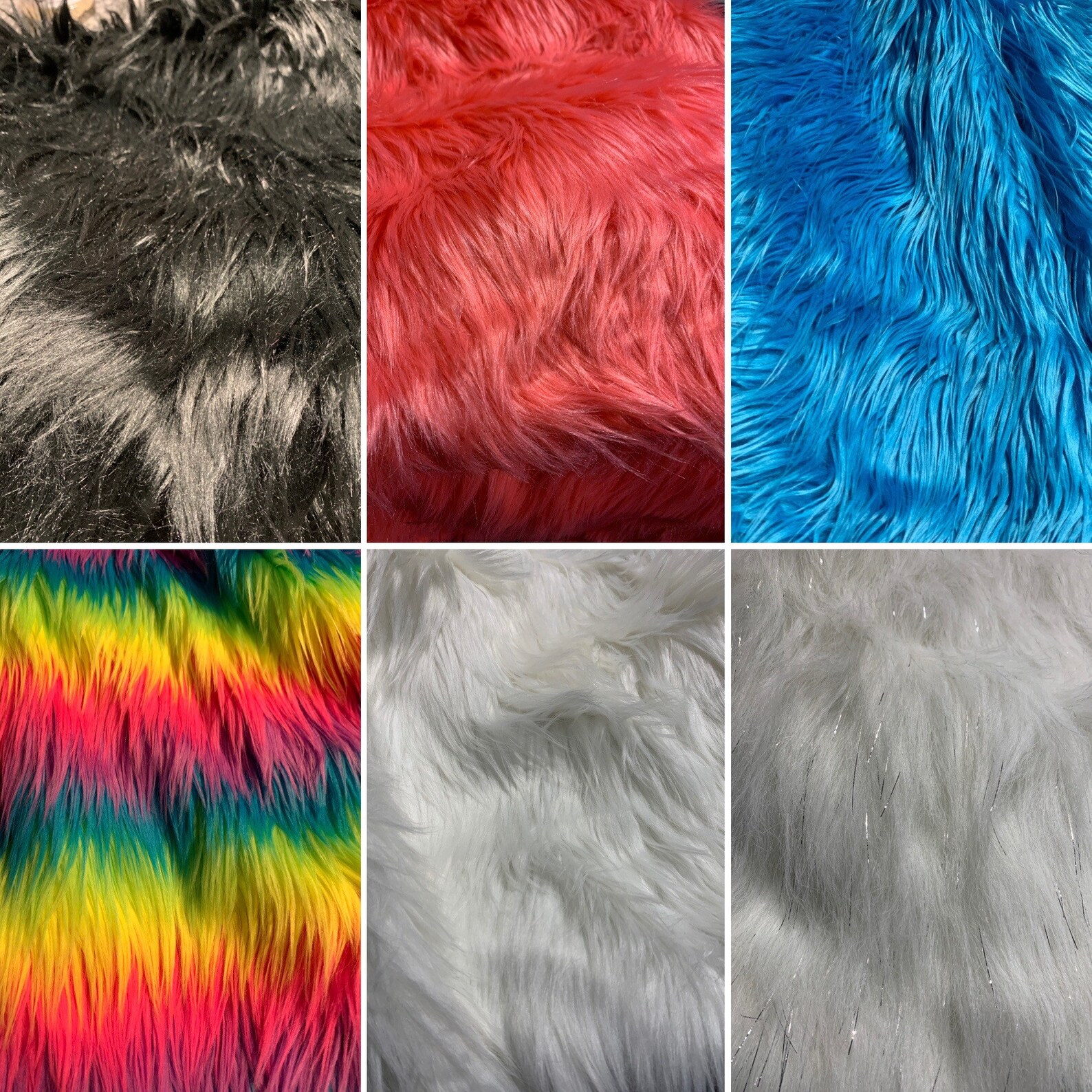 FAUX FUR FABRIC Squares 12x12 Fabric Squares Precut Fabric Precut Faux