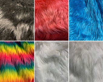 Faux Fur Fabric Squares: 12"x12" Craft Supply
