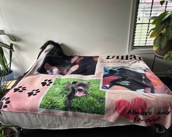 Custom Photo Throw Blanket: Personalized Dye Sublimation Blanket