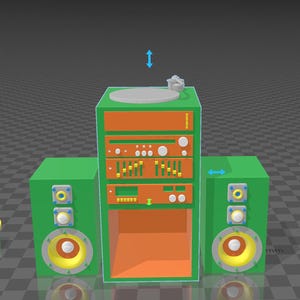 RETRO STEREO/SPEAKERS
