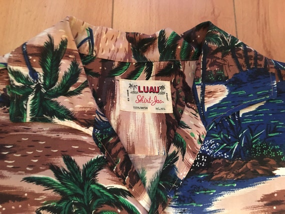 Vintage 1950’s Rayon Hawaiian Shirt - Jac LG