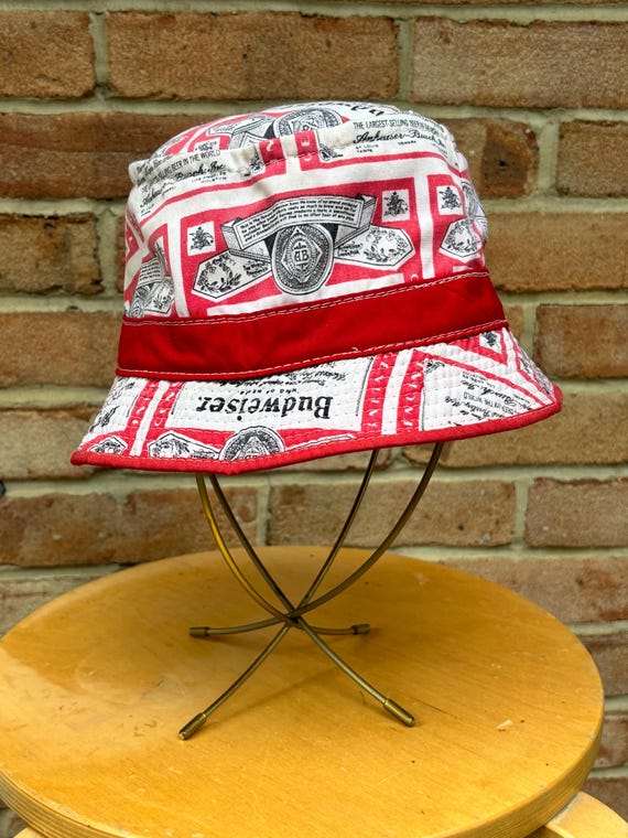 Vintage Budweiser Bucket Hat Budweiser Men's Hats NWT Adult