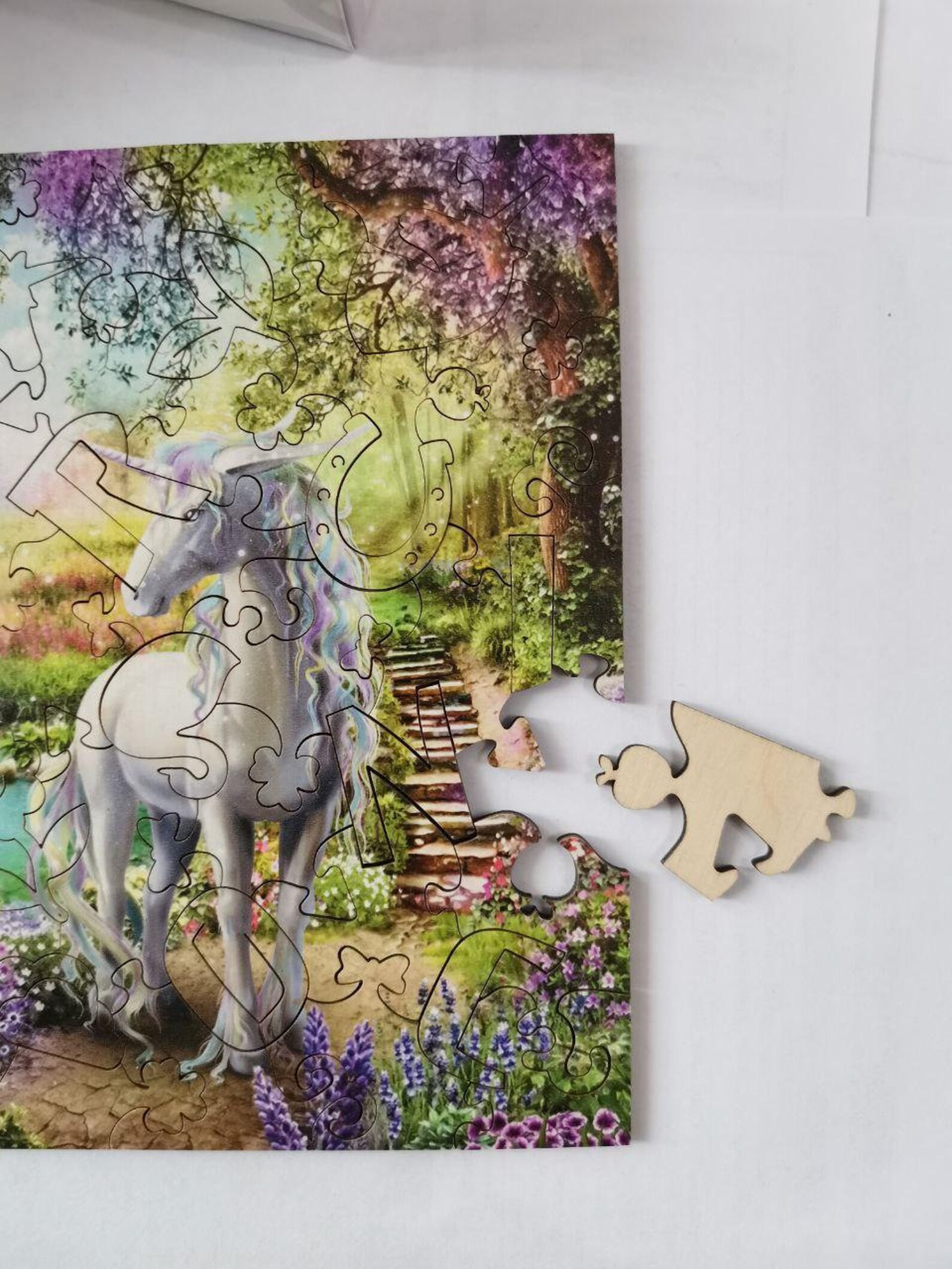 Wooden Jigsaw puzzles Nonboring games Fabulous unicorn 51 pcs Etsy