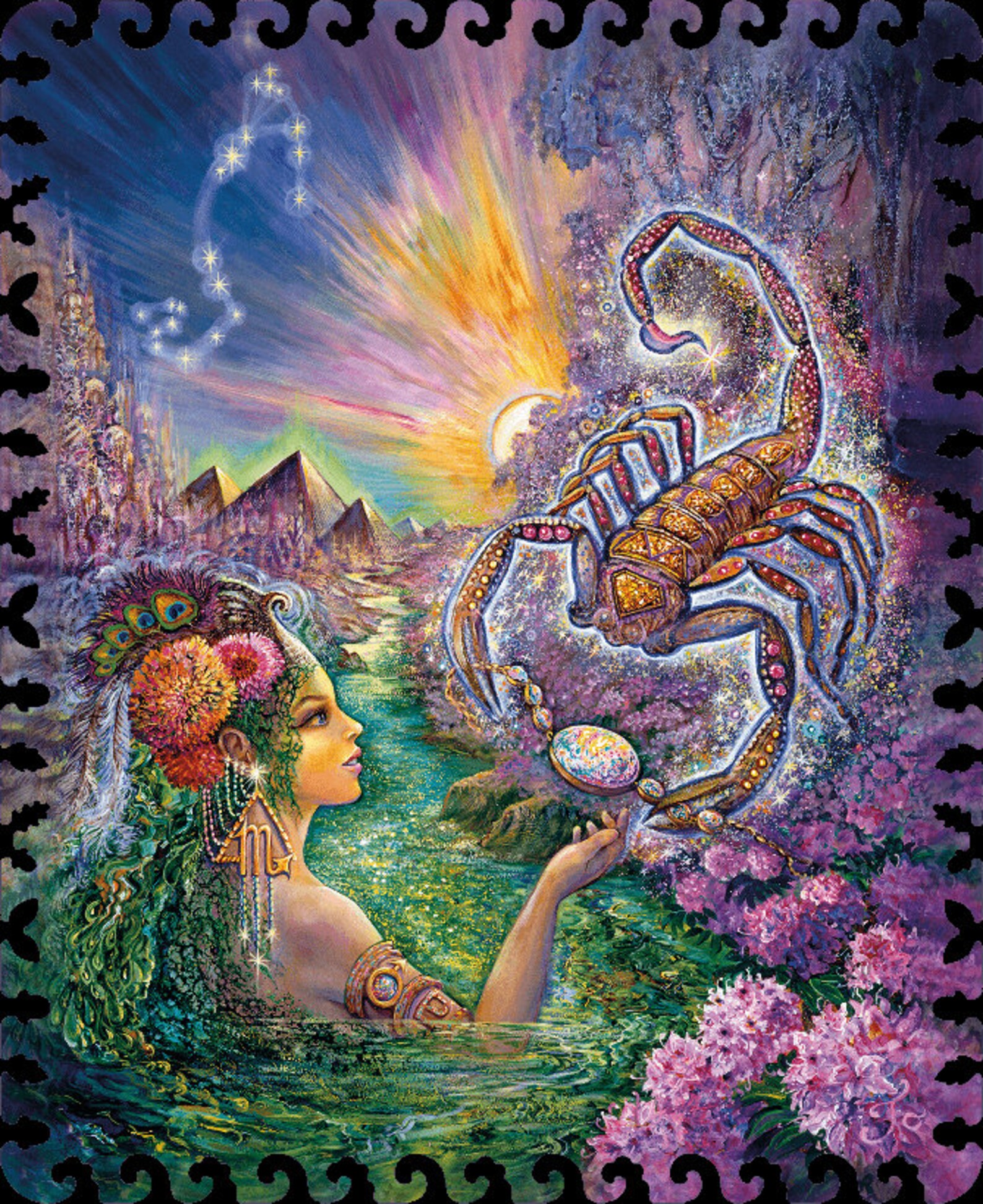 Wooden Jigsaw Puzzle Davici Zodiac Sign. Scorpio 100 Pcs | Etsy