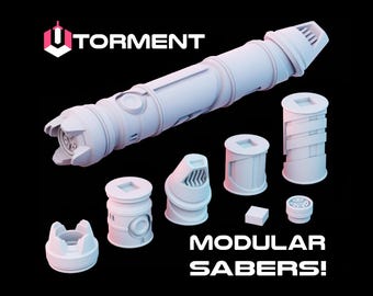 Torment, A 3D Printable Build-A-Hilt Saber Hilt .STL file