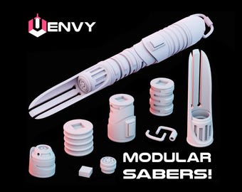 Envy, A 3D Printable Build-A-Hilt Saber Hilt .STL file