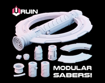 Ruin, A 3D Printable Build-A-Hilt Saber Hilt .STL file