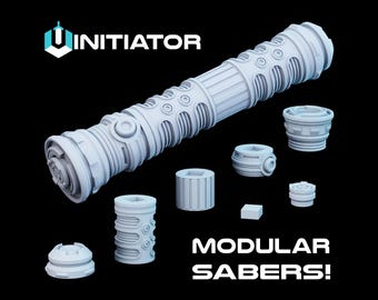 Initiator, A 3D Printable Build-A-Hilt Saber Hilt .STL file
