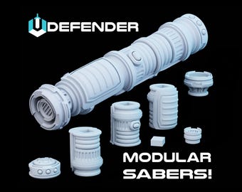 Defender, A 3D Printable Build-A-Hilt Saber Hilt .STL file