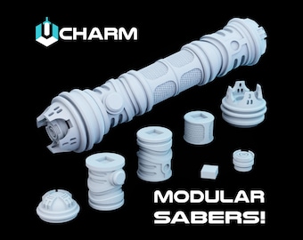 Charm, A 3D Printable Build-A-Hilt Saber Hilt .STL file