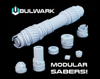 Bulwark, A 3D Printable Build-A-Hilt Saber Hilt .STL file