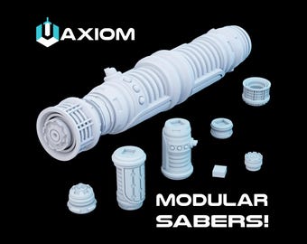Axiom, A 3D Printable Build-A-Hilt Saber Hilt .STL file