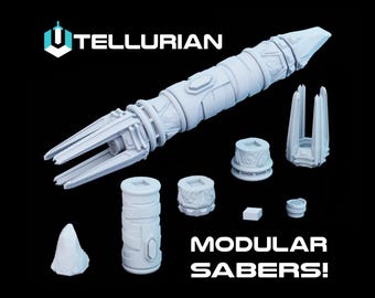 Tellurian, A 3D Printable Build-A-Hilt Saber Hilt .STL file