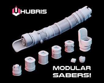 Hubris, A 3D Printable Build-A-Hilt Saber Hilt .STL file