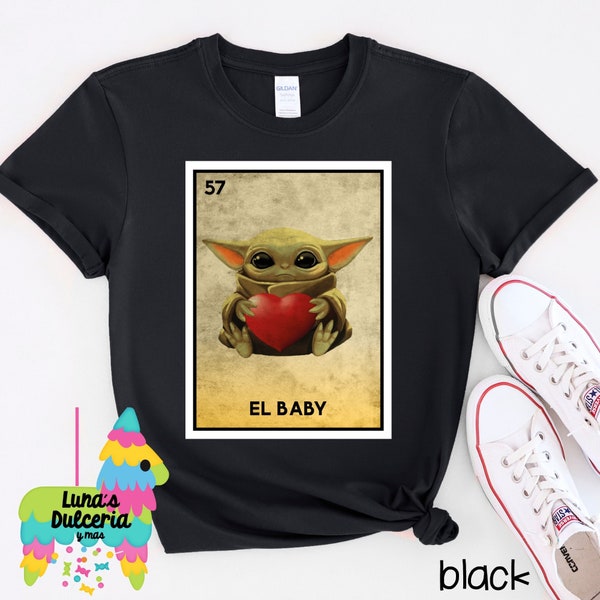 El Baby Heart Loteria Mexican Bingo Shirt, Cute Gifts for Him & Her, Cinco de Mayo, Fiesta San Antonio, Texas