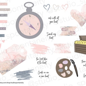 Kit de journalisation biblique de la Saint-Valentin, journalisation biblique imprimable, versets du cœur, autocollants bibliques, art chrétien, kit de journalisation biblique pastel