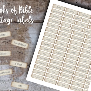 Libros antiguos de palabras para llevar un diario bíblico, Wordfetti, diario basura, etiquetas bíblicas, diario de fe, hoja de collage, imprimible, descarga digital