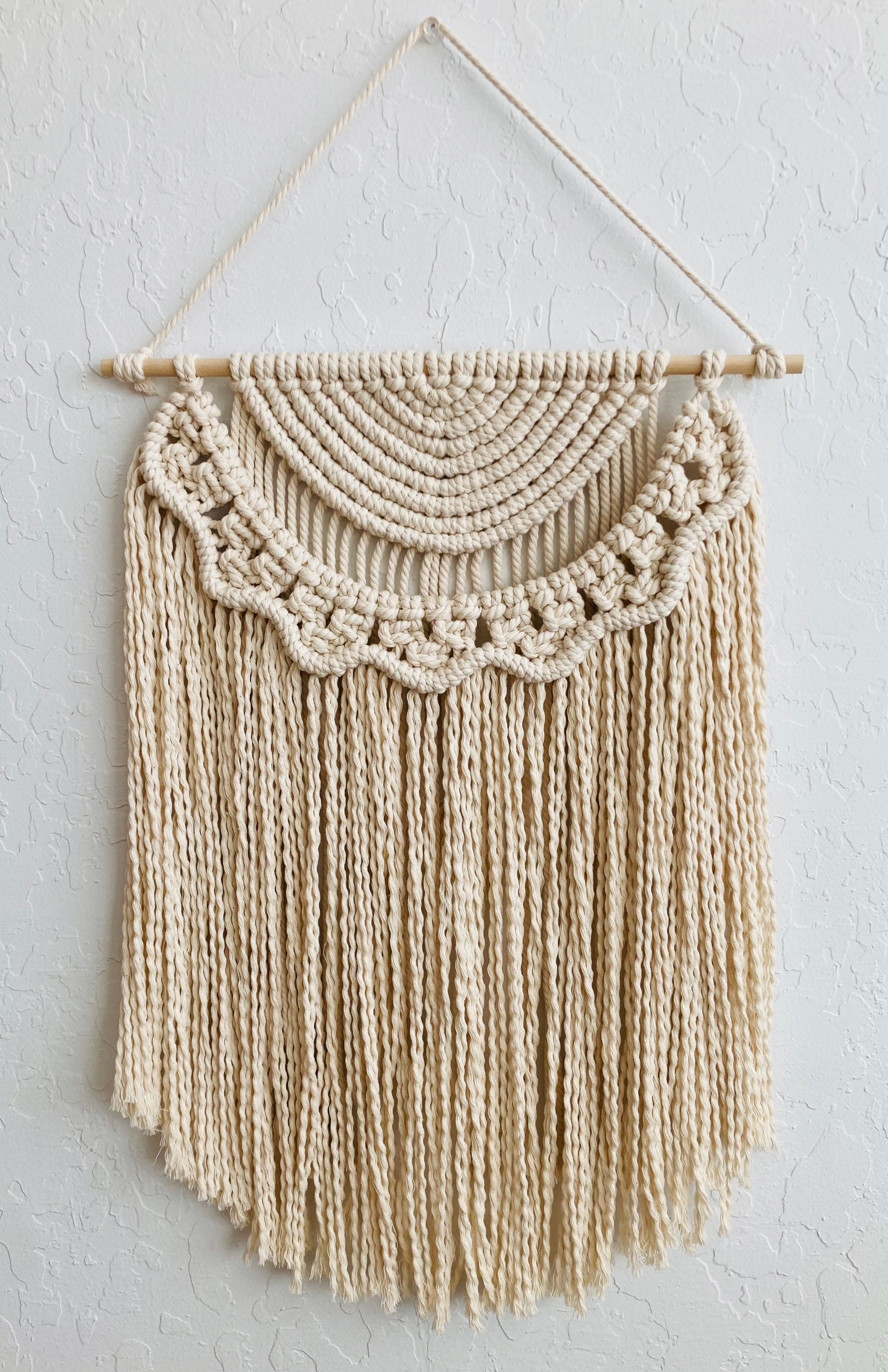 Macrame wall hanging / Minimalistic wall hanging / Wall Etsy