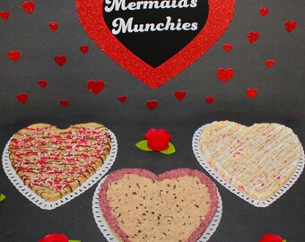 Giant Heart Cookie *Vegan* *Sugar Free Options* *GF Options*