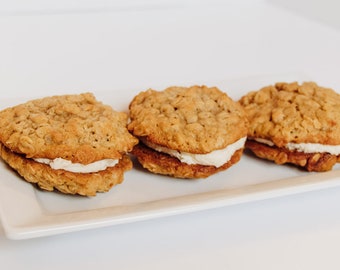 GLUTEN FREE Vegan Oatmeal Cream Pies