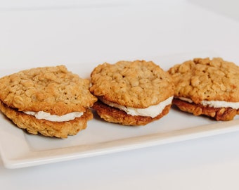 GLUTEN FREE* Vegan Oatmeal Cream Pies