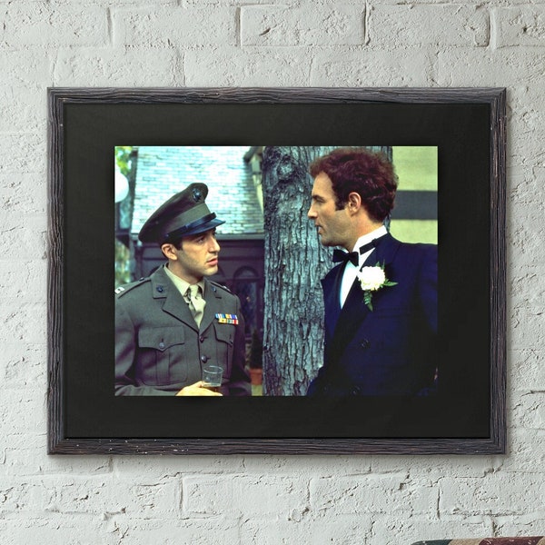 The Godfather -- Deluxe 8.5" x 11" Art Print || Michael and Sonny Celebrate Michael's Heroic Service!