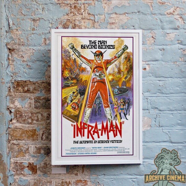 Infra-Man -- 11" x 17" Deluxe Poster Art Print || Shaw Brothers Fan Fave from the Kaiju 1970's!