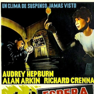 Espera hasta que oscurezca - Impresión artística en póster de 11" x 17" // ¡Audrey Hepburn contra los contrabandistas de heroína en una aterradora impresión artística de pared!