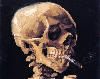 vincent van gogh smoking skull