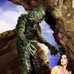 Creature From The Black Lagoon W Free Shipping 11 X Etsy Creature From The Black Lagoon W Free Shipping 11 X Etsy