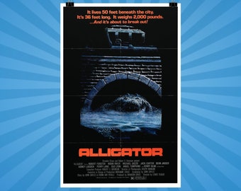 Alligator -- Deluxe 11" x 17" Poster Art Print || Roger Corman Sewer Reptile Giant Classic!