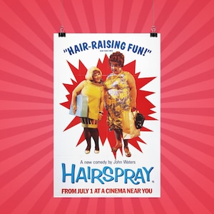 Hairspray -- 11" x 17" Deluxe Poster Art Print || Divine & Ricki Lake in John Water's Classic!