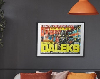 Dr. Who et les Daleks -- Impression d'art poster de luxe 11 x 17 pouces || Exterminez ! Exterminez !