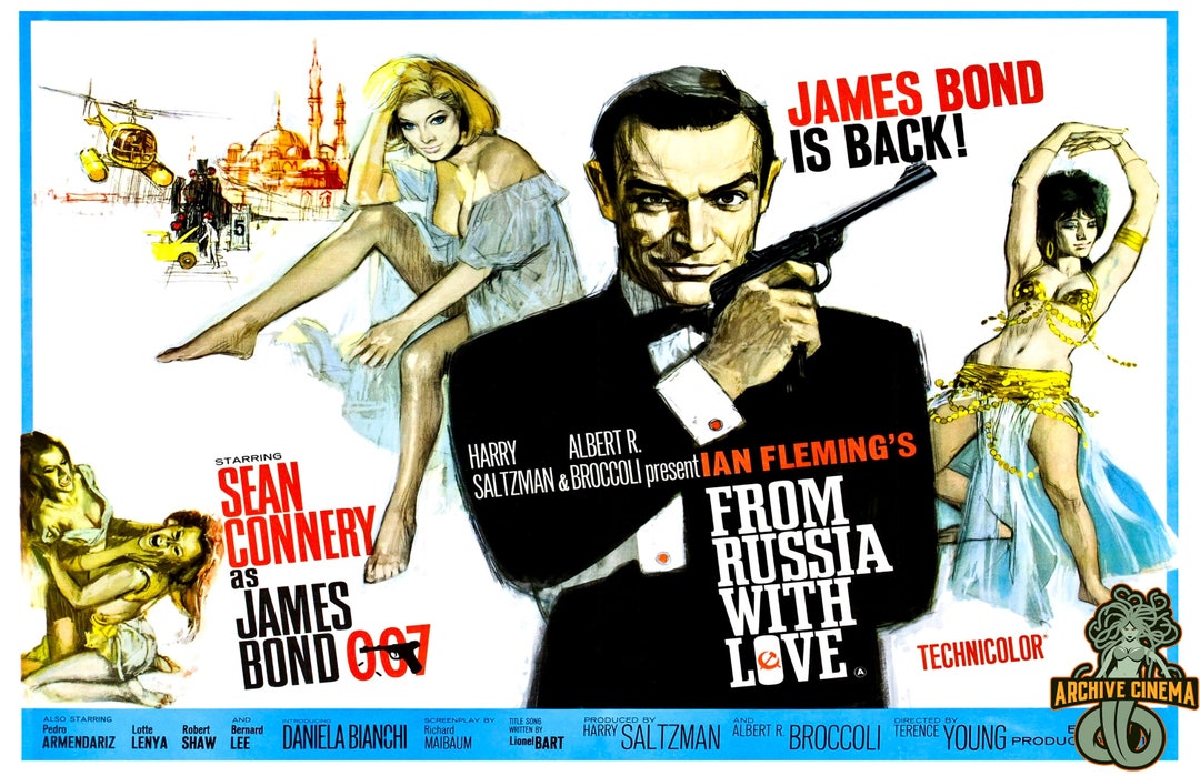 Sean Connery as 007 in 'from Russia With Love' 11 X 17 Deluxe Poster ...