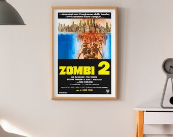 Zombi 2 -- 11" x 17" Deluxe Poster Art Print || Zombies vs the Surrounded Cities!