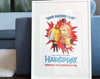 Hairspray -- 11" x 17" Deluxe Poster Art Print || Divine & Ricki Lake in John Water's Classic!