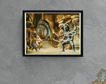 The Golden Voyage of Sinbad -- Deluxe 8.5" x 11" Wall Art Print | The Magic of Ray Harryhausen! Tom Baker! John Phillip Law! Caroline Munro!