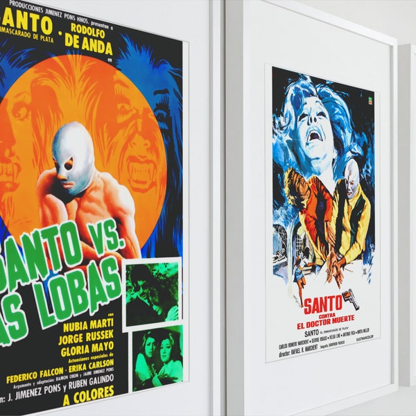 Santo -- Set of Three 11" x 17" Deluxe Posters w/ FREE SHIPPING!