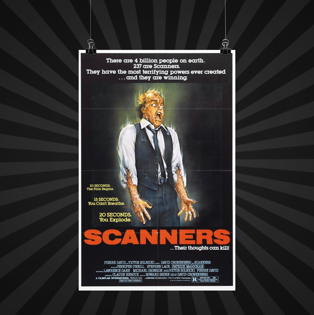 Scanners 11 X 17 Deluxe Poster Art Print Michael Ironside as Daryll