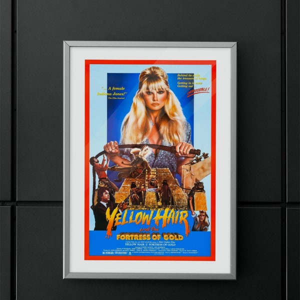 Yellowhair & the Fortress of Gold -- 11" x 17" Deluxe Poster Art Print || Cult Director Matt 'G.L.O.W.' Cimber!