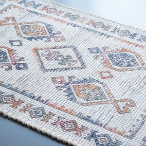 Bohemian ivory Jute Rug, White Bedroom rug 4x6, 2x3 Entryway small rug, Diwali Decor rug, Front porch rug, accent rug