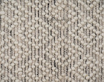 Hand Knotted Wool rug, Chunky wool rug, Nordic Decor Carpet, Scandinavian Braided Rug, Customize in any Rug/Runner size