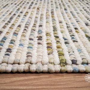 Pastel Coloured Chunky Wool Loop Rug - Personalized and Customizable ...