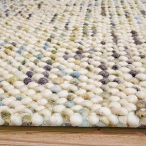 Pastel Coloured Chunky Wool Loop Rug - Personalized and Customizable ...
