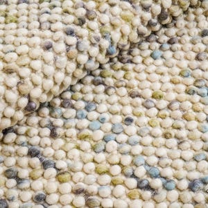Pastel Coloured Chunky Wool Loop Rug - Personalized and Customizable ...