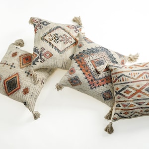 Bohemian Ivory pillow set , 4 set Combo Throw Pillows, Farmhouse Decor Cushions, Free Shipping