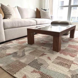 Handwoven Abstract Flat weave Colourful Jute Rug, Funky Decor Kilim Rug, reversible rug, modern decor, customisable in any size