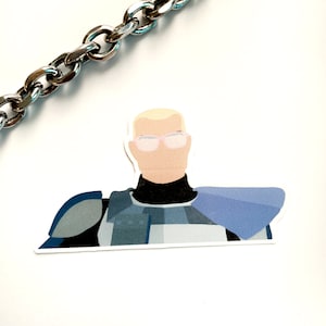 Captain with Glasses Sticker
