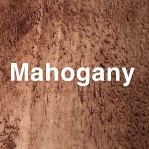 May include: Close-up of a wood grain texture in a mahogany color.