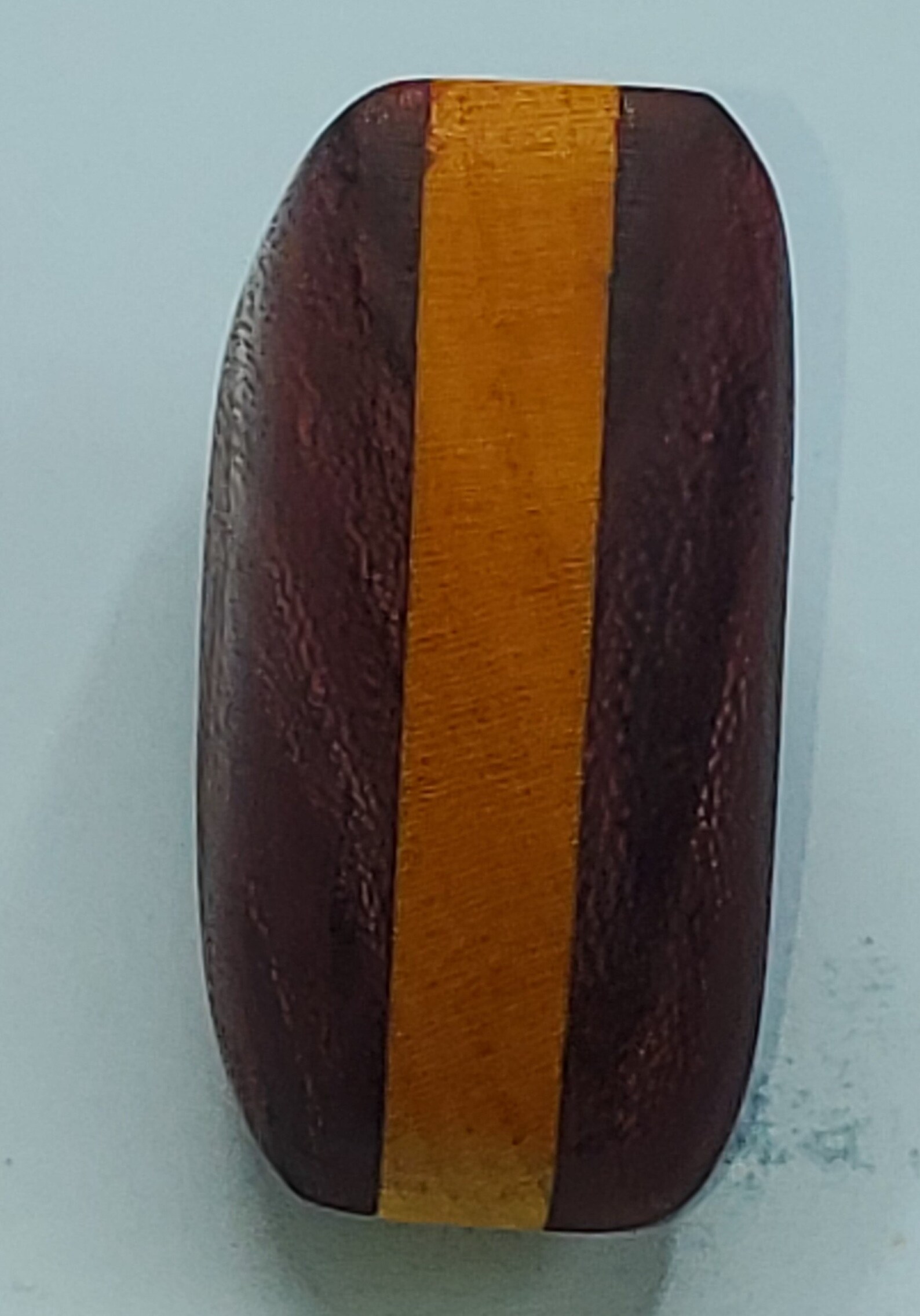 Purple and Yellow Heart Wood Heart Sandwhich Etsy